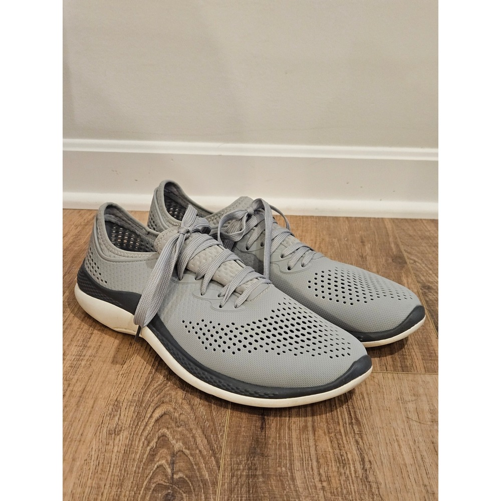 Crocs LiteRide 360 Pacer Men's 11 Gray Lace Up Comfort Athletic Sneakers